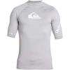 imageQuiksilver Mens Standard All Time Short Sleeve Rashguard UPF 50 Sun Protection Surf ShirtSleet Heather
