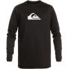 imageQuiksilver Mens Standard Solid Streak Ls Long Sleeve Surf Tee RashguardBlack