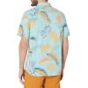 imageQuiksilver Mens Tropical Glitch Button Up Woven ShirtAngel Blue Tropical Glitch