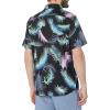 imageQuiksilver Mens Tropical Glitch Button Up Woven ShirtBlack Tropical Glitch