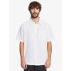 imageQuiksilver Waterman Mens Tahiti Palms 4 Button Up Floral Collared ShirtWhite Centinella
