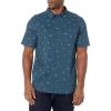 imageQuiksilver Mens Heat Wave Button Up Woven TopMidnight Navy Heat Waves 234