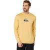 imageQuiksilver Mens Standard Solid Streak Ls Long Sleeve Surf Tee RashguardWheat