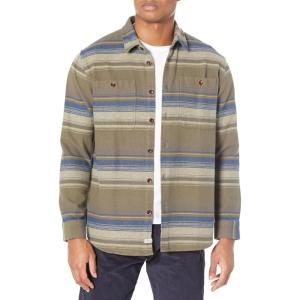 imageQuiksilver Mens Lowest Tide Flannel Woven TopDusty Olive Lowest Tide 234