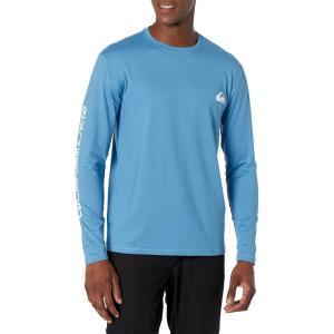 imageQuiksilver Mens Standard Omni Session Long Sleeve Rashguard Surf ShirtVallarta Blue