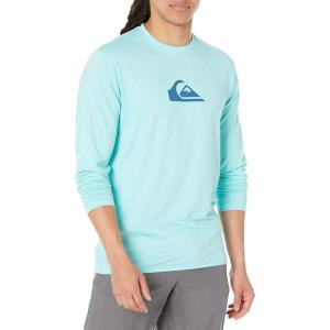 imageQuiksilver Mens Standard Solid Streak Ls Long Sleeve Surf Tee RashguardAngel Blue