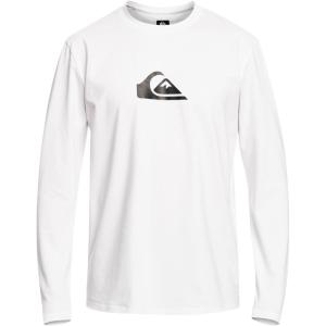 imageQuiksilver Mens Standard Solid Streak Ls Long Sleeve Surf Tee RashguardWhite