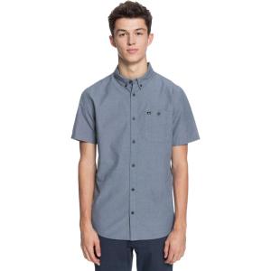 imageQuiksilver Mens Winfall Button Up Woven TopBlack Winfall Ss
