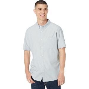 imageQuiksilver Mens Winfall Button Up Woven TopBlue Mirage