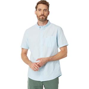 imageQuiksilver Mens Winfall Button Up Woven TopClear Sky 233