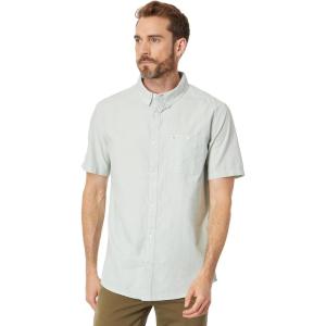 imageQuiksilver Mens Winfall Button Up Woven TopIceberg Green 233