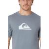 imageQuiksilver Mens Comp Logo Short Sleeve Screen TeeFlint Stone
