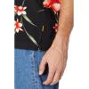 imageQuiksilver Mens Night Bloomer Button Up Woven TopBlack Night Bloomer 234