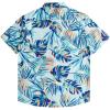 imageQuiksilver Mens Strange Daze Button Up Woven ShirtIced Aqua Wild Time