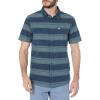 imageQuiksilver Mens Cali Sunrise Button Up Woven ShirtMidnight Navy Cali Str