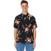 imageQuiksilver Mens Night Bloomer Button Up Woven TopBlack Night Bloomer 234