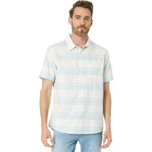 imageQuiksilver Mens Cali Sunrise Button Up Woven ShirtSky Blue Cali Str