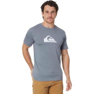 imageQuiksilver Mens Comp Logo Short Sleeve Screen TeeFlint Stone