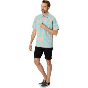 imageQuiksilver Mens Every Weekend Button Up Woven ShirtBlue Turquoise Every Weekend W