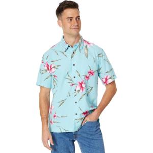 imageQuiksilver Mens Night Bloomer Button Up Woven TopGulf Stream Night Bloomer 234