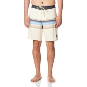 imageQuiksilver Mens Standard Surfsilk Stretch 19 Inch Boardshort Swim TrunkAntique White