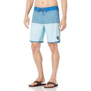 imageQuiksilver Mens Standard Surfsilk Stretch 19 Inch Boardshort Swim TrunkClassic Blue Eqybs04531