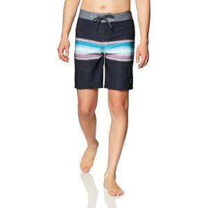 imageQuiksilver Mens Standard Surfsilk Stretch 19 Inch Boardshort Swim TrunkDark GreyPurpleBlue
