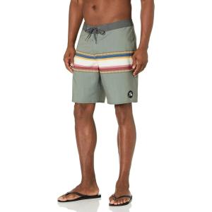 imageQuiksilver Mens Standard Surfsilk Stretch 19 Inch Boardshort Swim TrunkThyme