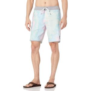 imageQuiksilver Mens Standard Surfsilk Stretch 19 Inch Boardshort Swim TrunkWhite Eqybs04524