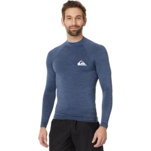 imageQuiksilver Mens Everyday Upf50 Long Sleeve RashguardVintage Indigo Heather
