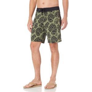 imageQuiksilver Mens Standard Throwback Print Boardshort Swim TrunkFour Leaf Clover Throwback