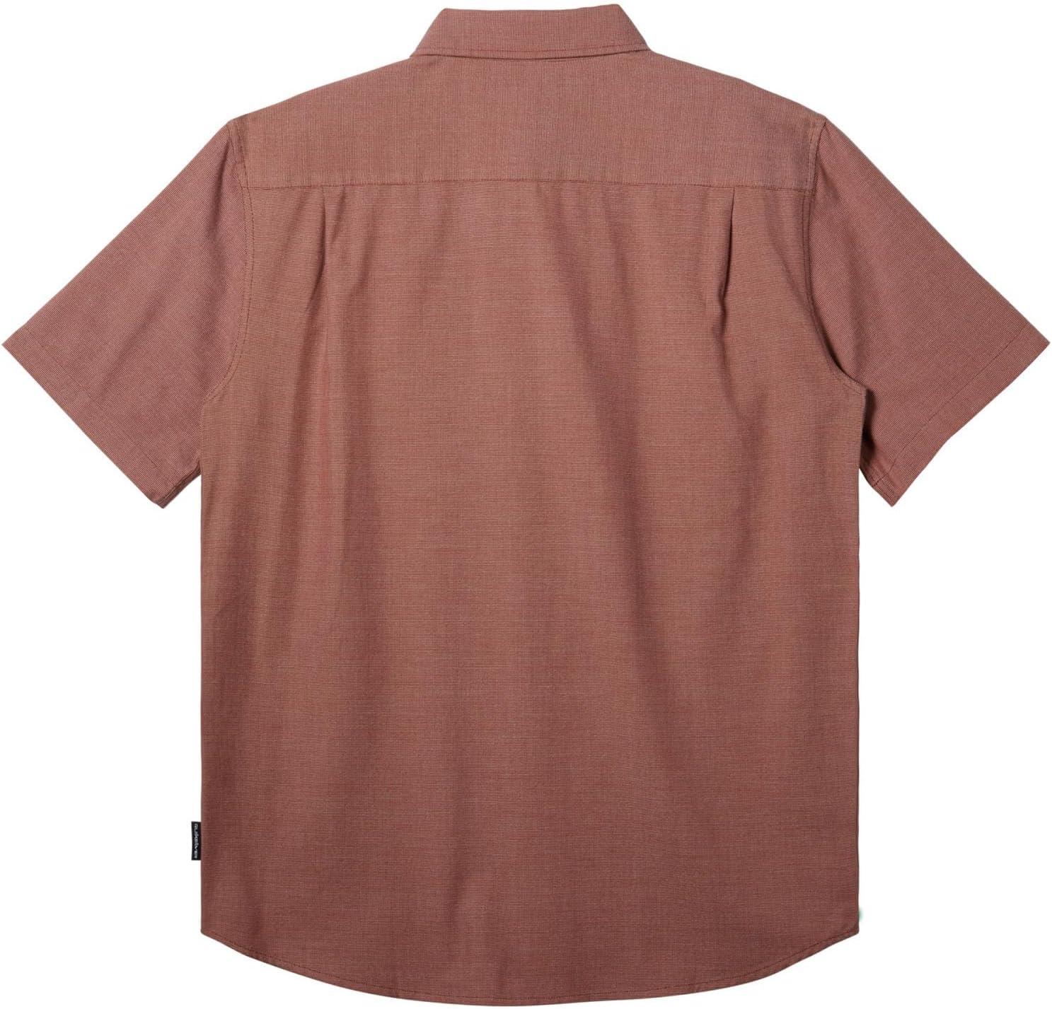 imageQuiksilver  Mens Shoreline Classic Short Sleeve Shirt Color Surf DaysHenna Size Large