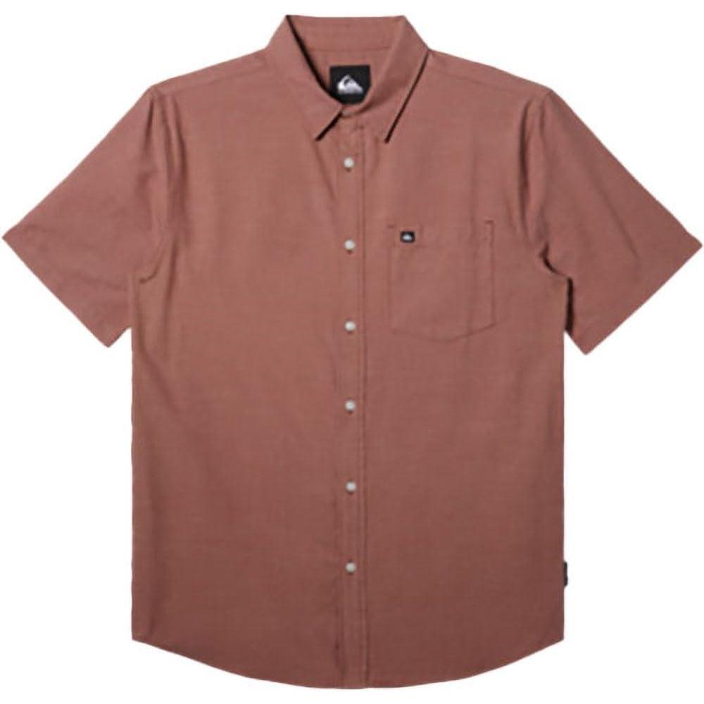 imageQuiksilver  Mens Shoreline Classic Short Sleeve Shirt Color Surf DaysHenna Size Large