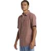 imageQuiksilver  Mens Shoreline Classic Short Sleeve Shirt Color Surf DaysHenna Size Large
