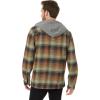 imageQuiksilver Mens Sandbar Hooded Long Sleeve Flannel Woven Capital Red Small
