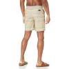 imageQuiksilver Mens Taxer Print Amphibian 18 Hybrid ShortPlaza Taupe Surf Days Stripe