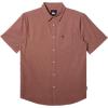 imageQuiksilver  Mens Shoreline Classic Short Sleeve Shirt Color Surf DaysHenna Size Large