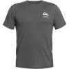 imageQuiksilver Mens Standard Bamboo Check Short Sleeve Rashguard Surf Tee ShirtDark Shadow
