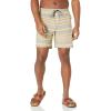 imageQuiksilver Mens Taxer Print Amphibian 18 Hybrid ShortPlaza Taupe Surf Days Stripe