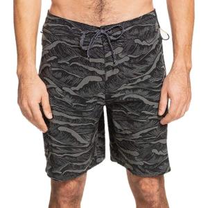 imageQuiksilver Mens Paddler Print 19 Boardshort Swim TrunkDark Shadow Paddler Print
