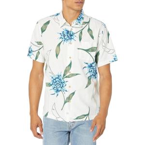 imageQuiksilver Mens Perfect Bloom Button Up Woven TopAntique White Perfect Bloom 233