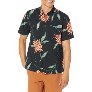 imageQuiksilver Mens Perfect Bloom Button Up Woven TopBlack Perfect Bloom 233