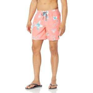 imageQuiksilver Mens Standard Everyday Mix 17 Volley Boardshort Swim TrunkFiery Coral 234