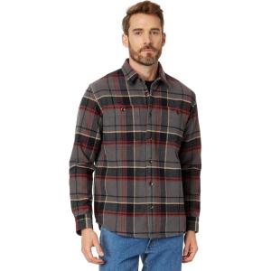 imageQuiksilver mens Lower Ridge Long Sleeve FlannelGranite Grey Lower Ridge