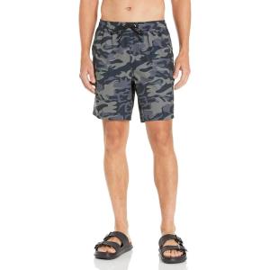 imageQuiksilver mens Quiksilver After Surf Stretch Printvolley Elastic Waist Volley Swim Trunk Bathing Suit Board Shorts Camoflage Waterman XLarge US