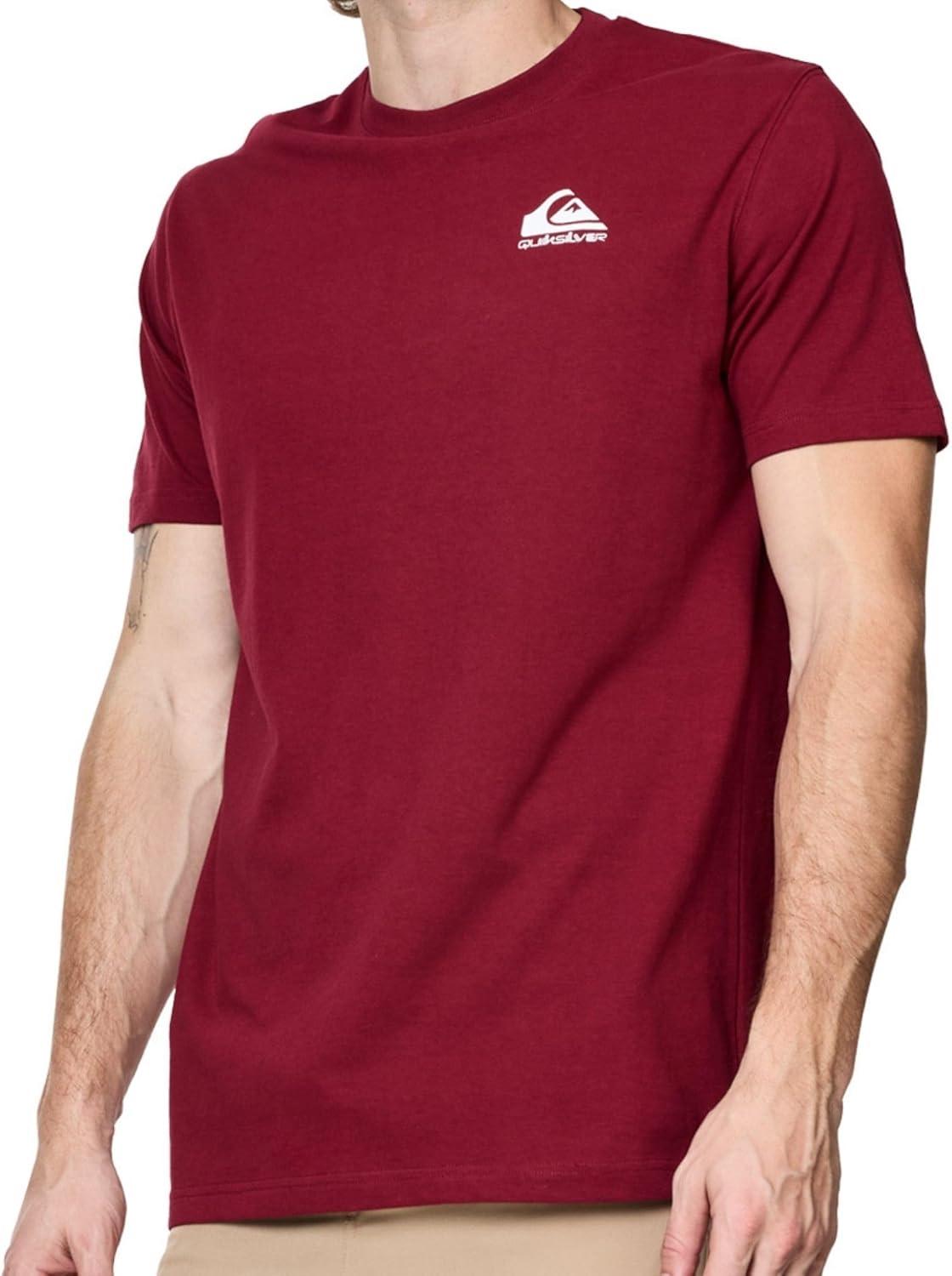 imageQuiksilver Big and Tall TShirts for Men  Mens Short Sleeve Cotton Crewneck TeeBrick Red